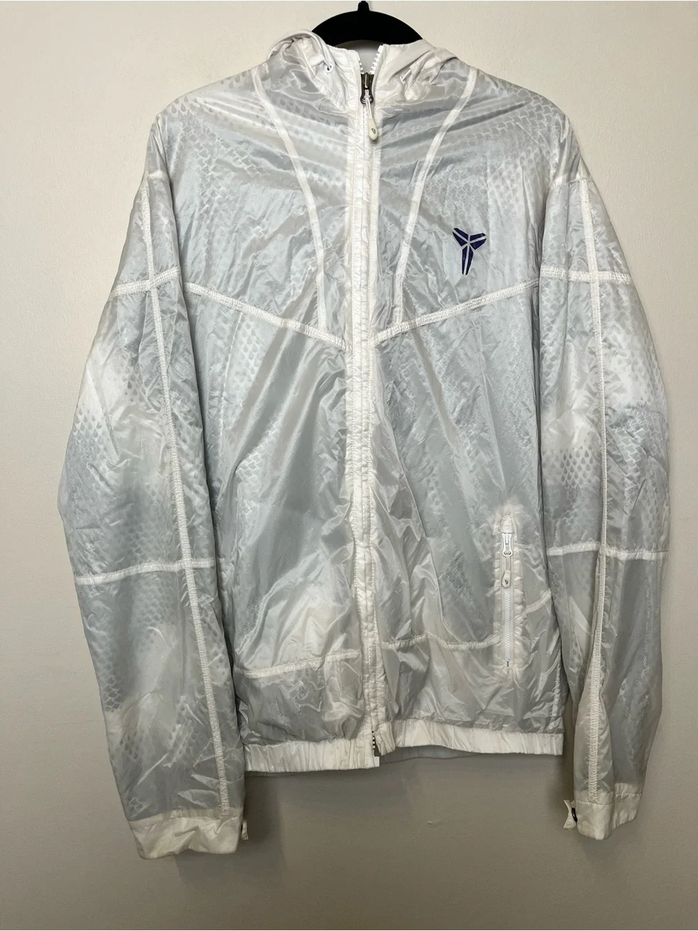 Nike Sportswear Kobe Year of the Black Mamba Jacket Mens Large White Windrunner